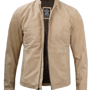 Men's Camel Brown Suede Jacket